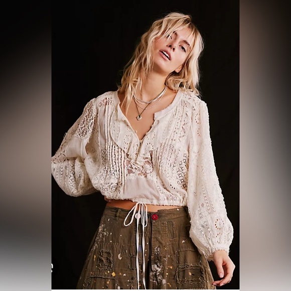 Free People Tops - NWT Free People One Naya Lace Blouse
